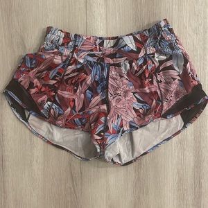 Floral Print Lululemon Hotty Hot Shorts
